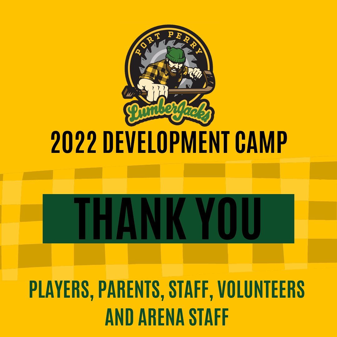 We would like to thank all players, parents, staff, volunteers, and arena staff for a successful 2022 Development camp!

Thanks to @tsohockey and @biosteelsports for sponsoring camp!

#GoLumberJacksGo