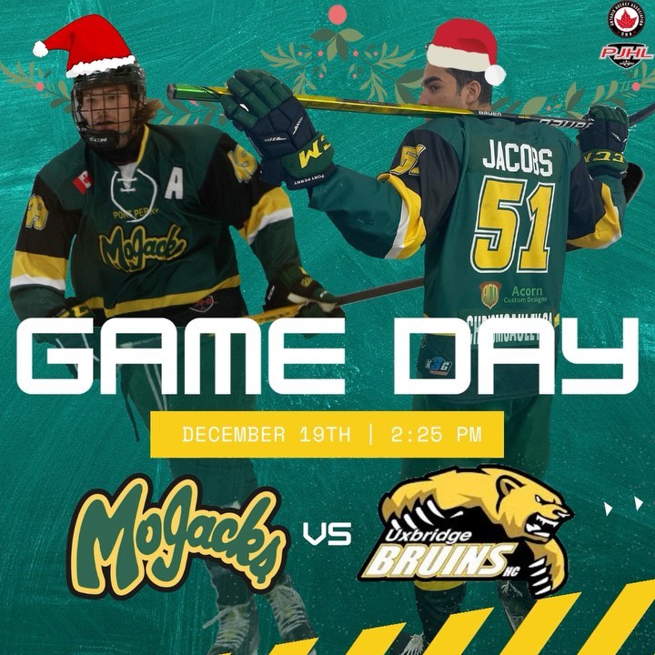 🚨🚨GAME DAY🚨🚨

We are hunting for 2 points this afternoon as we host the Uxbridge Bruins in the #BattleOfNorthDurham

2:25 puck drop!

#GoJacksGo
#JackedUp