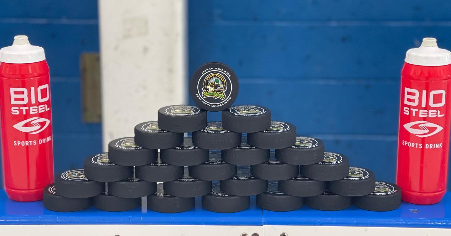 New game pucks and @biosteelsports bottles are all set to go for puck-drop.