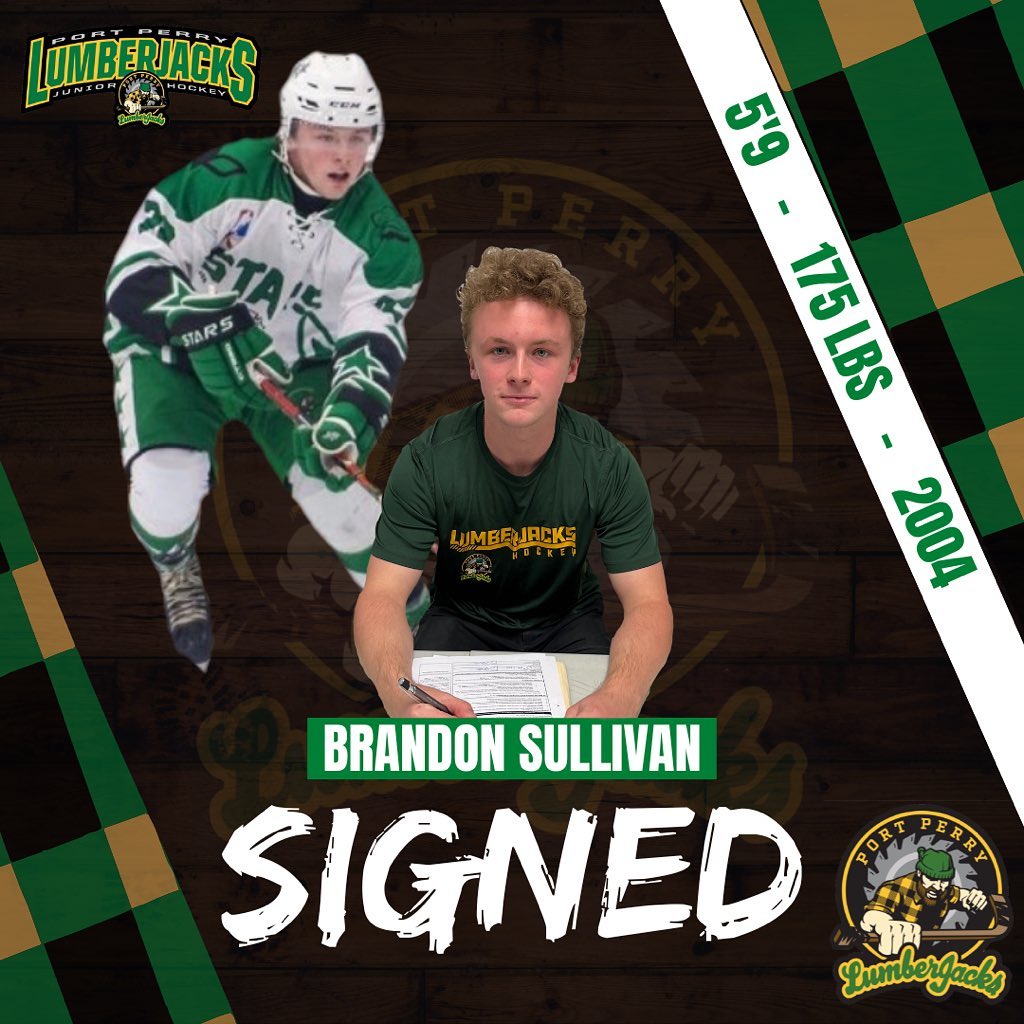 🚨SIGNING🚨

We have signed  2004 born forward Brandon Sullivan. He spent last season in the GMHL with the Northhumberland Stars.

Welcome to the LumberJacks Sullivan!