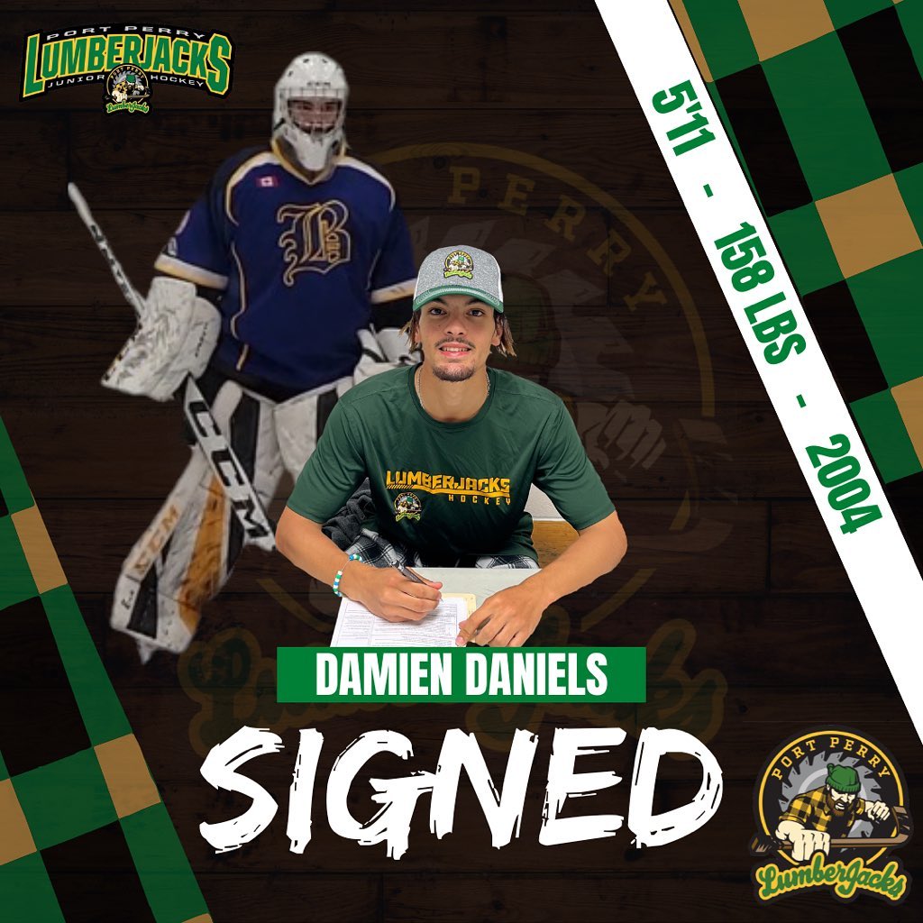 🚨SIGNING🚨

We have signed 2004 born goaltender, Damien Daniels.

Welcome to the LumberJacks Daniels!