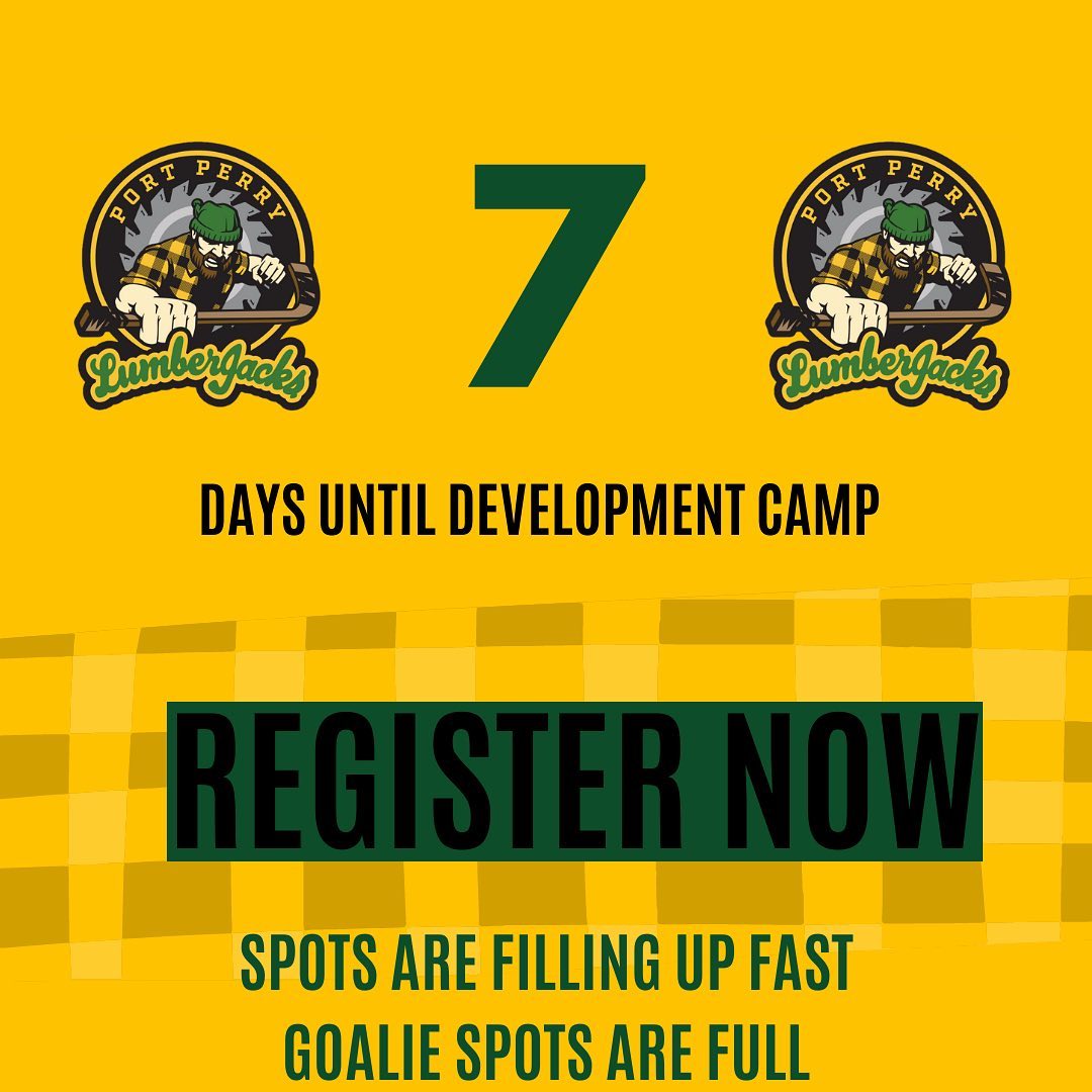 🚨CAMP IS JUST ONE WEEK AWAY🚨

Are you signed up? If not, head over to the link in our bio and register to come showcase your skills at our development camp next weekend. 

Spots are filling fast and all goalie spots are filled!

#GoLumberJacksGo