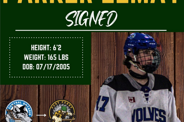 Parker Lemay signed. Height 6 feet 2 inches, weight 165 pounds, date of birth July 17, 2005