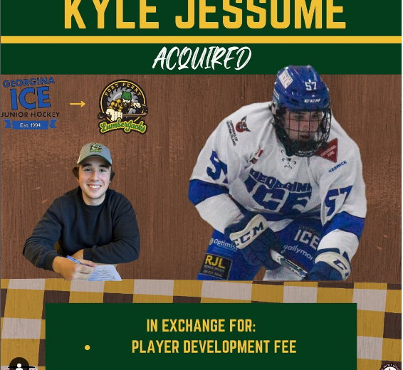 Kyle Jessome acquired in exchange for player development fee